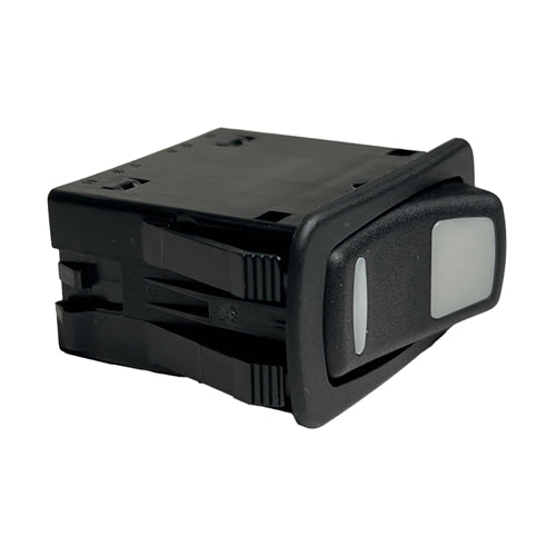 Carling L16D1EHN1-A7900 Lighted Rocker Switch SPDT On-Off-On, 20A@12VDC, Amber/Green LED, QC Terminals *Max 12VDC*