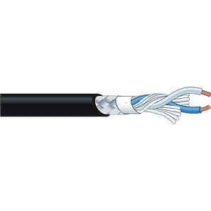 Canare L2E5 2 Conductor 26AWG Miniature Microphone Cable, Braided Copper Shield, (200M = Full Roll)