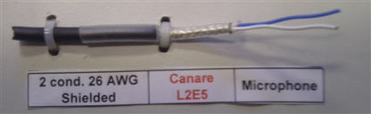 Canare L2E5 2 Conductor 26AWG Miniature Microphone Cable, Braided Copper Shield, (200M = Full Roll)