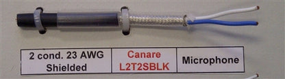 Canare L2T2SBLK 2 Conductor 23AWG Microphone Cable, Braided Copper Shield , (100M = Full Roll)