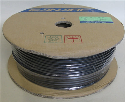 Canare L2T2SBLK 2 Conductor 23AWG Microphone Cable, Braided Copper Shield , (100M = Full Roll)