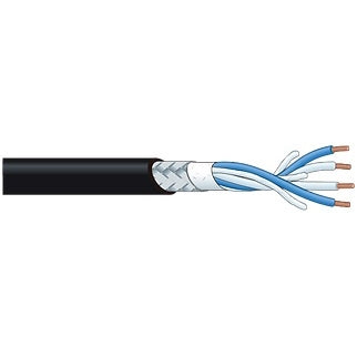Canare Blue Microphone Cable Star Quad 24AWG 4 Conductor + Shielding L4E6SBLU (100M = Full Roll)