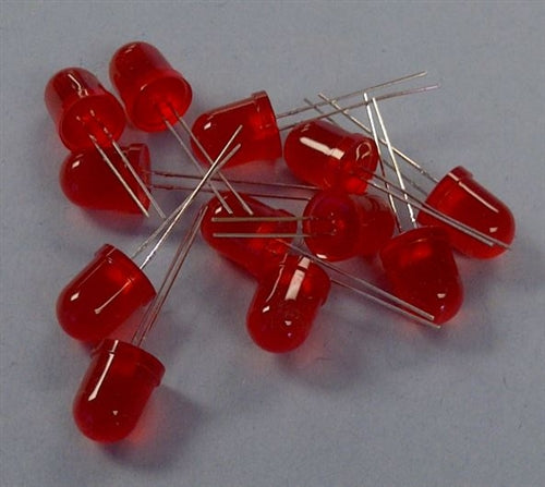 LED 10mm Red Diffused 150mcd@20ma 2VDC@20mA LED16 Mfr# L-813ID