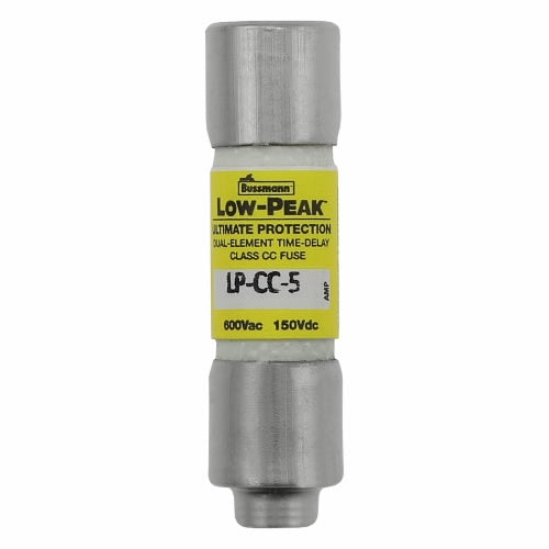 Bussmann LP-CC-5 Fuse 5 Amp 600VAC/150VDC Class CC Low Peak Time-Delay (0.41" x 1-1/2") 5A 5AMP