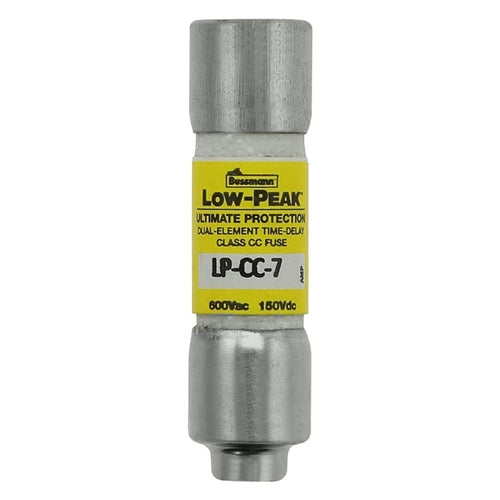 Bussmann LP-CC-7 Fuse 7 Amp 600VAC/150VDC Class CC Low Peak Time-Delay (0.41" x 1-1/2") 7A 7AMP