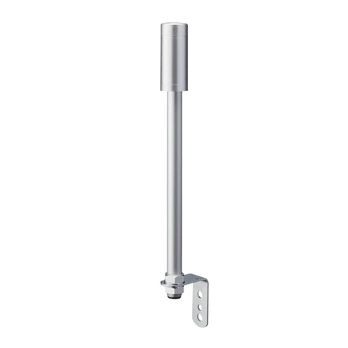 Patlite LR4-02LJNU 40mm, Signal Tower Base Unit, 24V DC, Pole Mount with L Bracket and Cable, Silver