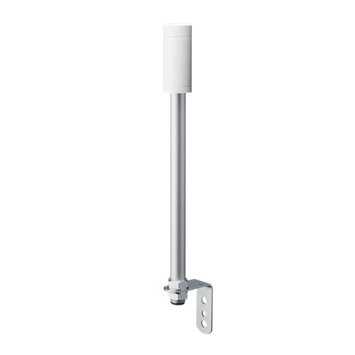 Patlite LR4-02LJNW 40mm, Signal Tower Base Unit, 24V DC, Pole Mount with L Bracket and Cable, Off-White