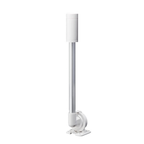 Patlite LR4-02QJNW 40mm, Signal Tower Base Unit, 24V DC, Pole Mount with Folding Bracket and Cable, Off-White