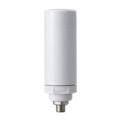 Patlite LR4-02WCNW 40mm Signal Tower with 8-Pin M12 Connector, Multi-Mount: 30mm Panel or 1/2" NPT, Body Only. 24V DC