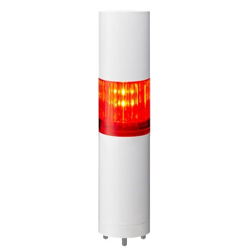 Patlite LR4-102WJBW-R 40mm 1-Tier Signal Tower, 24V DC, Direct Mount with Cable, Flashing/Buzzer, Off-White