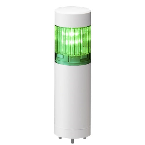 Patlite LR4-102WJNW-G 40mm 1-Tier Signal Tower, 24V DC, Direct Mount with Cable, No Flashing/Buzzer, Off-White