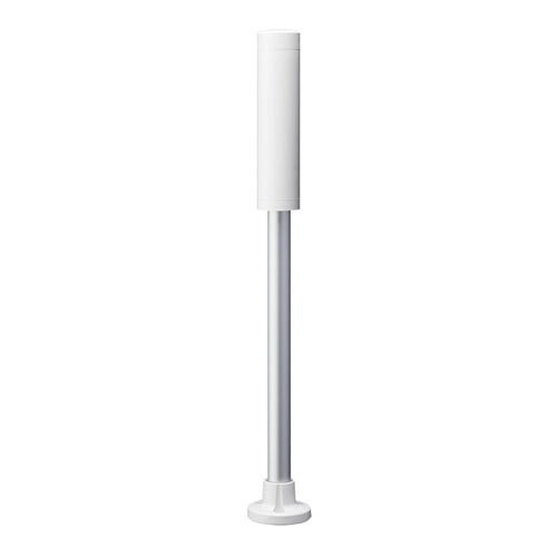 Patlite LR4-M2PJNW 40mm Signal Tower Base Unit, 100-240V AC, Pole Mount with Circular Bracket and Cable, No Flashing/Buzzer, Off-White