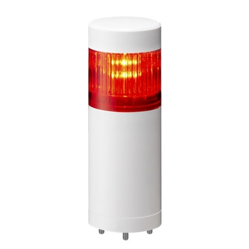 Patlite LR5-102WJNW-R 50mm 1-Tier Signal Tower, 24V DC, Direct Mount with Cable, No Flashing/Buzzer, Off-White