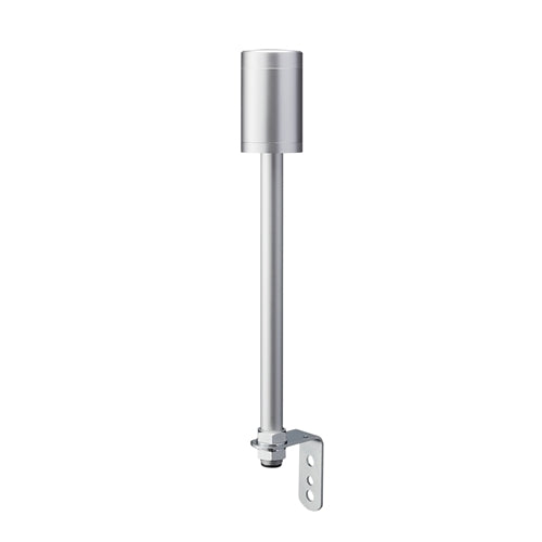 Patlite LR6-02LJNU 60mm, Signal Tower Base Unit, 24V DC, Pole Mount with L Bracket and Cable, Silver
