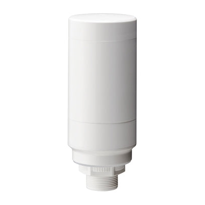 Patlite LR6-02WCNW 60mm, Signal Tower with 8-Pin M12 Connector, Multi-Mount: 30mm Panel or 1/2" NPT, Body Only, 24V DC