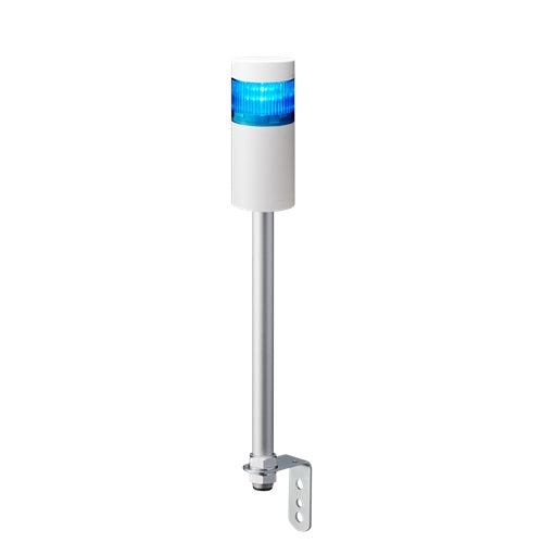 Patlite LR6-102LJNW-B 60mm 1-Tier Signal Tower, 24V DC , Pole Mount with L Bracket and Cable, No Flashing/Buzzer, Off-White