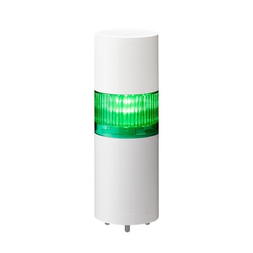 Patlite LR6-102WJBW-G 60mm 1-Tier Signal Tower, 24V DC, Direct Mount with Cable, Flashing/Buzzer, Off-White