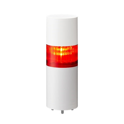 Patlite LR6-102WJBW-R 60mm 1-Tier Signal Tower, 24V DC, Direct Mount with Cable, Flashing/Buzzer, Off-White