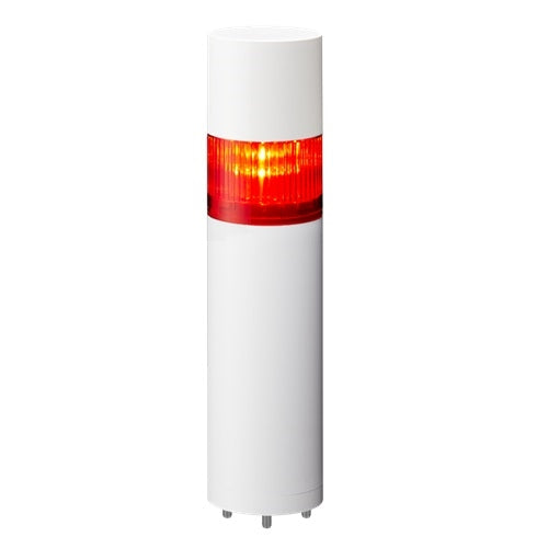 Patlite LR6-1M2WJBW-R 60mm 1-Tier Signal Tower, 100-240V AC, Direct Mount with Cable, Flashing/Buzzer, Off-White