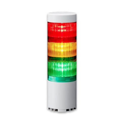 Patlite LR6-3USBW-RYG 60mm 3-Tier USB Powered and Controlled LED Signal Tower, White