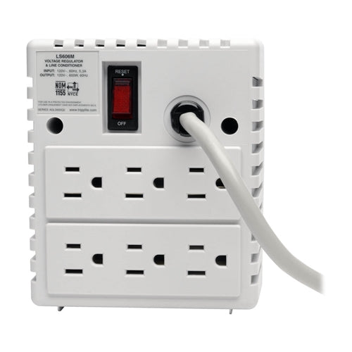Tripplite LS606M Power Conditioner 600W 120V 6 Outlet with Automatic Voltage Regulation (Avr), AC Surge Protection