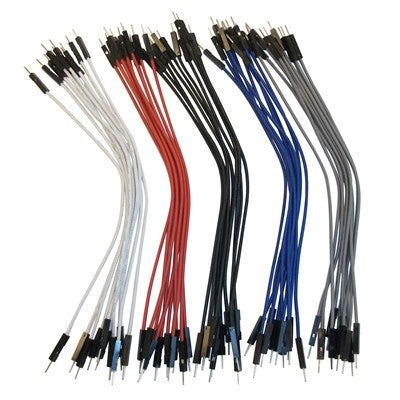 Osepp LS-MMPJ-6 Jumper Wires Male-Male 6" Multi Colours 50/Pack, Arduino