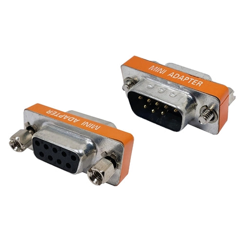 Phantom Cables MA403 DB9MF DB9 Null Modem Slimline Gender Changer Male to Female