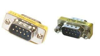 Phantom Cables MA506 DB9 Male-Male Gender Changer 9 Pin D-Sub Serial