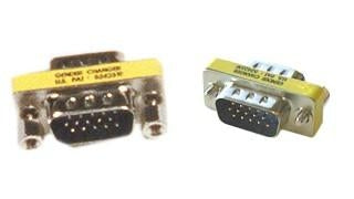 Phantom Cables MA508 VGA Slimline Gender Changer HD15 Male to Male