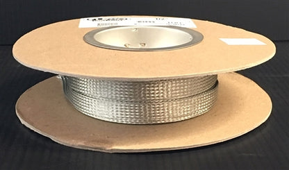Techflex MBN0.50SV Flexo Tinned Copper 1/2" Sleeving, Ideal for Grounding, EMI, RFI and ESD Protection (30M = Full Roll)