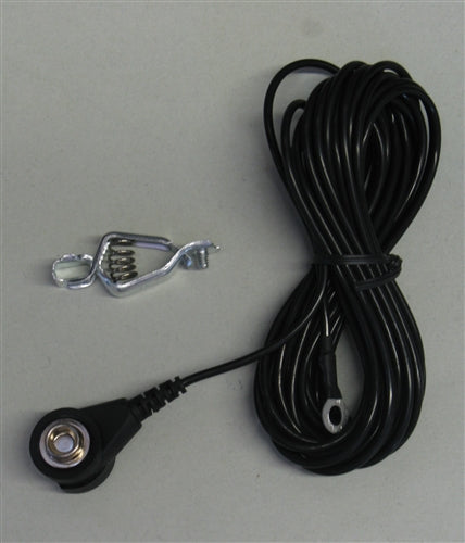 Duratool Common Point Static Ground Cord 15ft MC23795 *See 09864 for Universal Mounting Kit 10mm/3/8" Snap*