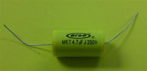 Marsland MCC407 Metallized Polyester Axial Audio Capacitor, 4.7uF 250V, Non-Polarized, Non-Inductive, Mfr# MCC407PE