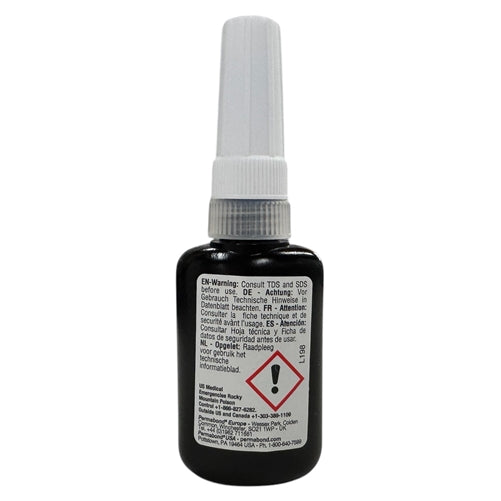 Permabond MM115 Medium Strength Medium Viscosity Blue Grade Threadlocker, 10 Minute Fixture Time, 10mL Bottle