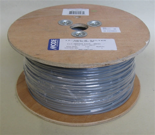 Mode 12-403-0 Modular Telephone Cable, 4 Conductor 28AWG Stranded, Silver (305M = Full Roll)