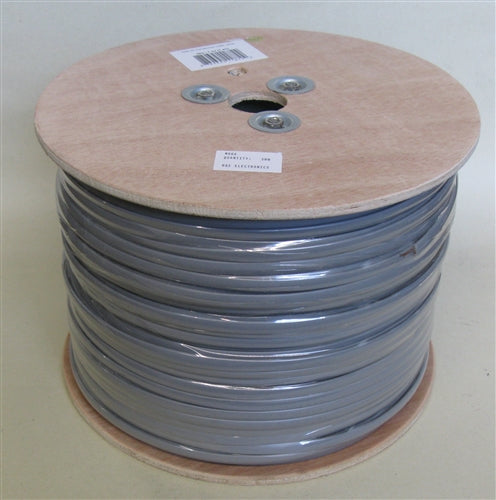 Mode 12-603-0 Modular Telephone Cable, 6 Conductor 28AWG Stranded, Silver (305M = Full Roll)