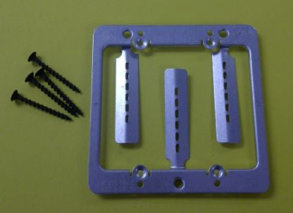 Nvent Caddy Low Voltage 2 Gang Drywall Mounting Plate with Screws MPLS2