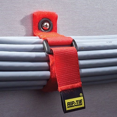 Rip-Tie N-10-G50-BK 1" x 10" Cinchstrap with End Grommet 50/Pack, Black