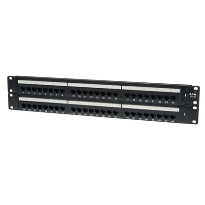 Tripplite N052-048 Tripp Lite Series 48-Port 2U Rack-Mount Cat5e 110 Patch Panel, 568B, RJ45 Ethernet, TAA