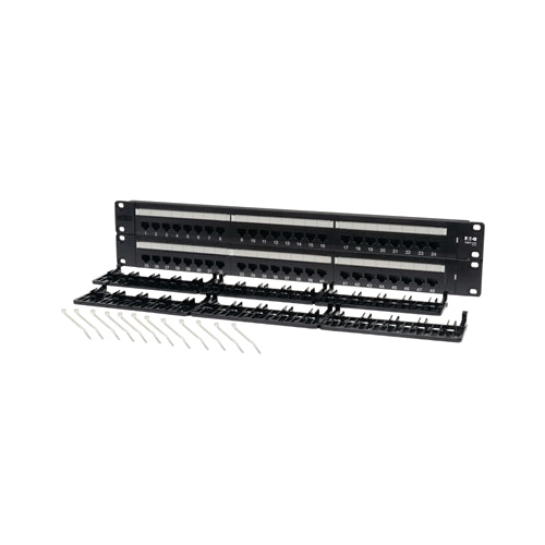 Tripplite N052-048 Tripp Lite Series 48-Port 2U Rack-Mount Cat5e 110 Patch Panel, 568B, RJ45 Ethernet, TAA