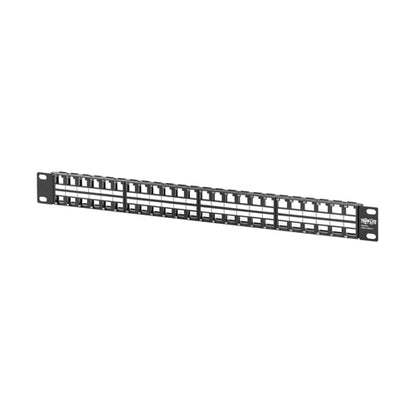 Tripplite N062-048-KJ 48-Port 1U Rack-Mount Unshielded Blank Keystone/Multimedia Patch Panel, RJ45, USB, HDMI, Cat5e/6