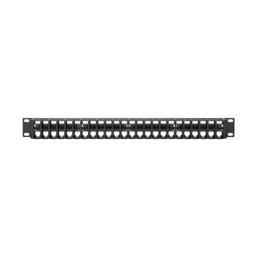 Tripplite N062-048-KJ 48-Port 1U Rack-Mount Unshielded Blank Keystone/Multimedia Patch Panel, RJ45, USB, HDMI, Cat5e/6