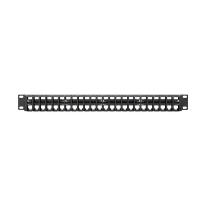 Tripplite N062-048-KJ 48-Port 1U Rack-Mount Unshielded Blank Keystone/Multimedia Patch Panel, RJ45, USB, HDMI, Cat5e/6