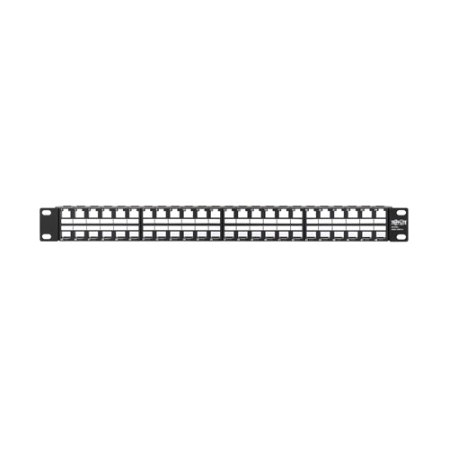 Tripplite N062-048-KJ 48-Port 1U Rack-Mount Unshielded Blank Keystone/Multimedia Patch Panel, RJ45, USB, HDMI, Cat5e/6