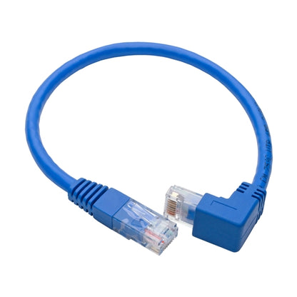 Tripplite N204-001-BL-DN Blue 1ft Down-Angle Cat6 Gigabit Molded UTP Ethernet Cable (RJ45 Right-Angle Down M to RJ45 M)