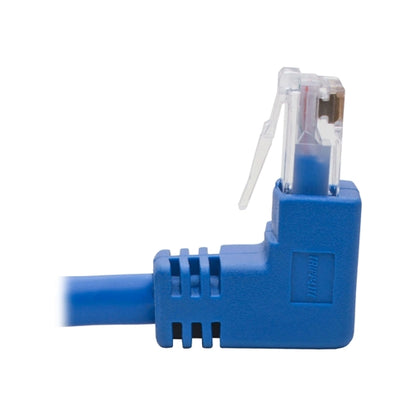 Tripplite N204-001-BL-DN Blue 1ft Down-Angle Cat6 Gigabit Molded UTP Ethernet Cable (RJ45 Right-Angle Down M to RJ45 M)