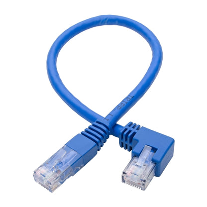 Tripplite N204-001-BL-LA Blue 1ft Left-Angle Cat6 Gigabit Molded UTP Ethernet Cable (RJ45 Left-Angle M to RJ45 M)