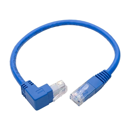 Tripplite N204-001-BL-RA Blue 1ft Right-Angle Cat6 Gigabit Molded UTP Ethernet Cable (RJ45 Right-Angle M to RJ45 M)