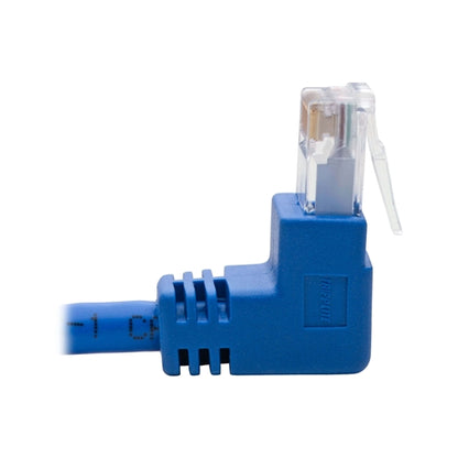 Tripplite N204-001-BL-RA Blue 1ft Right-Angle Cat6 Gigabit Molded UTP Ethernet Cable (RJ45 Right-Angle M to RJ45 M)
