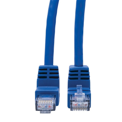 Tripplite N204-003-BL-UD Blue 3ft Up/Down-Angle Cat6 Gigabit Molded UTP Ethernet Cable (RJ45 Up-Angle M to RJ45 Down M)