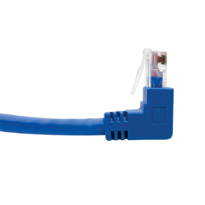 Tripplite N204-003-BL-UD Blue 3ft Up/Down-Angle Cat6 Gigabit Molded UTP Ethernet Cable (RJ45 Up-Angle M to RJ45 Down M)